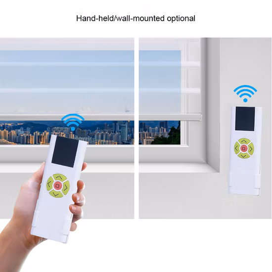 Sistema de control remoto de abridores de persianas automáticos