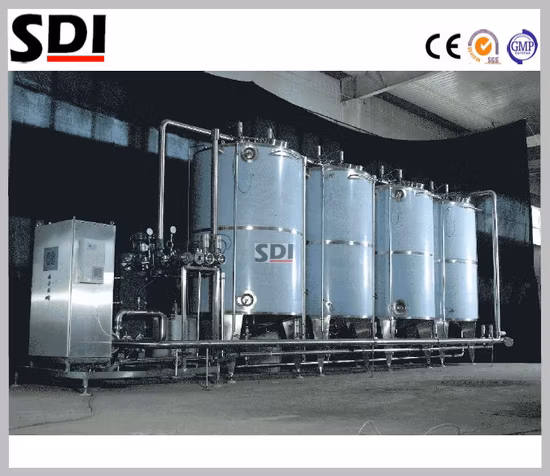Sistema CIP de control automático PLC completo en dos tanques